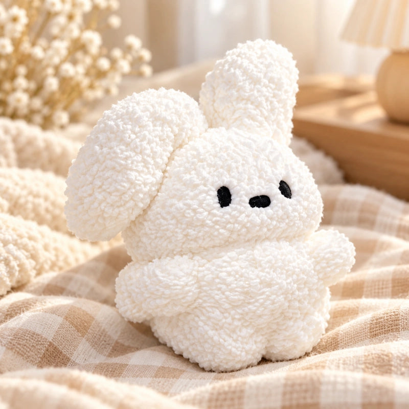 Flocked Fold - Ear Bunny Squishy Toy