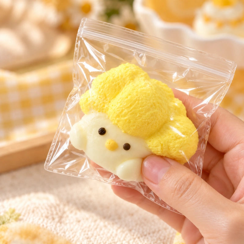 Yellow Chick Popcorn Chicken Squishy
