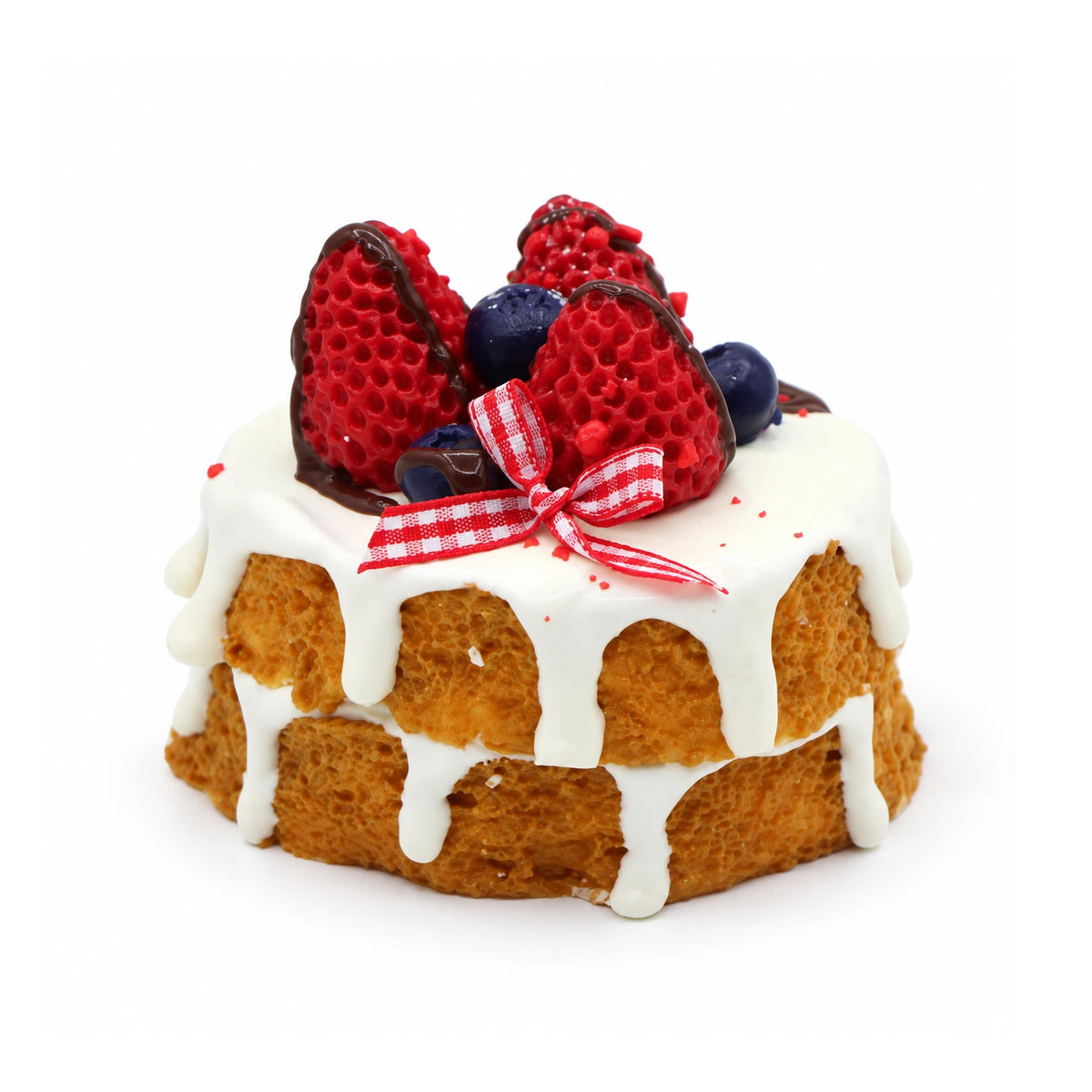 Toasted Strawberry Cake Squishy Toy – white background product photo