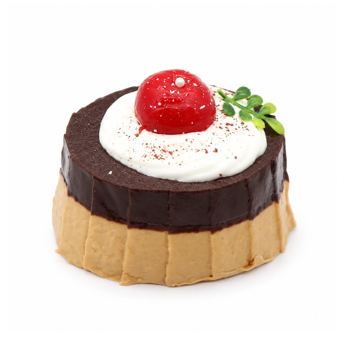 Brown Sugar Glaze Cake Squishy Toy – white background product photo