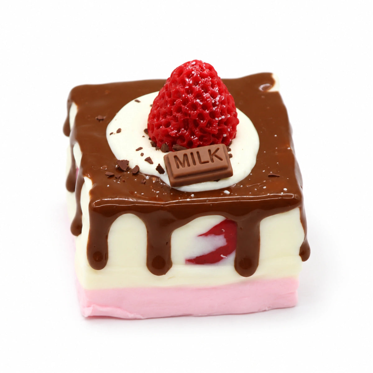 Strawberry Petite Squishy Toy – white background product photo