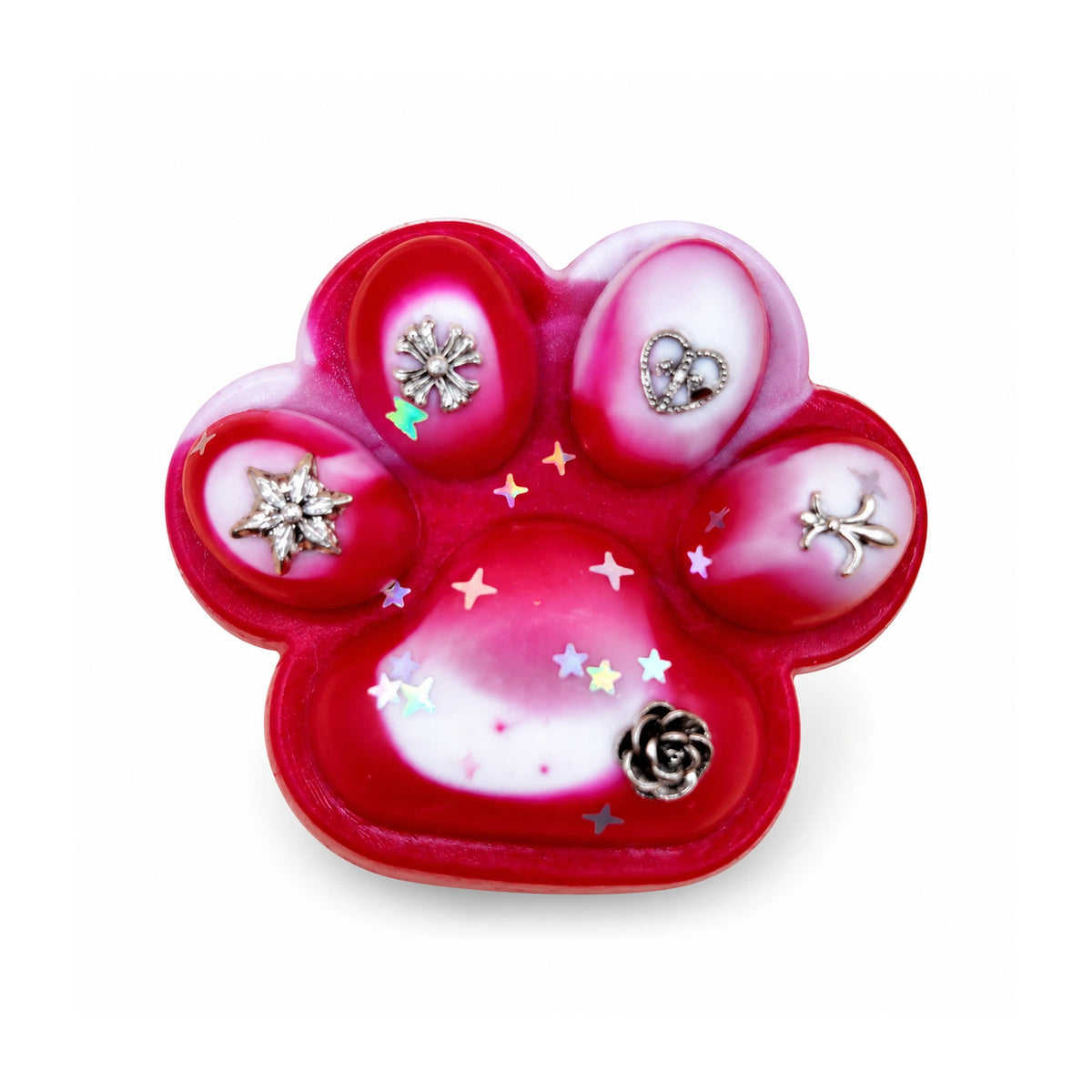 Cherry & Cream Cat Paw Squishy – white background product photo