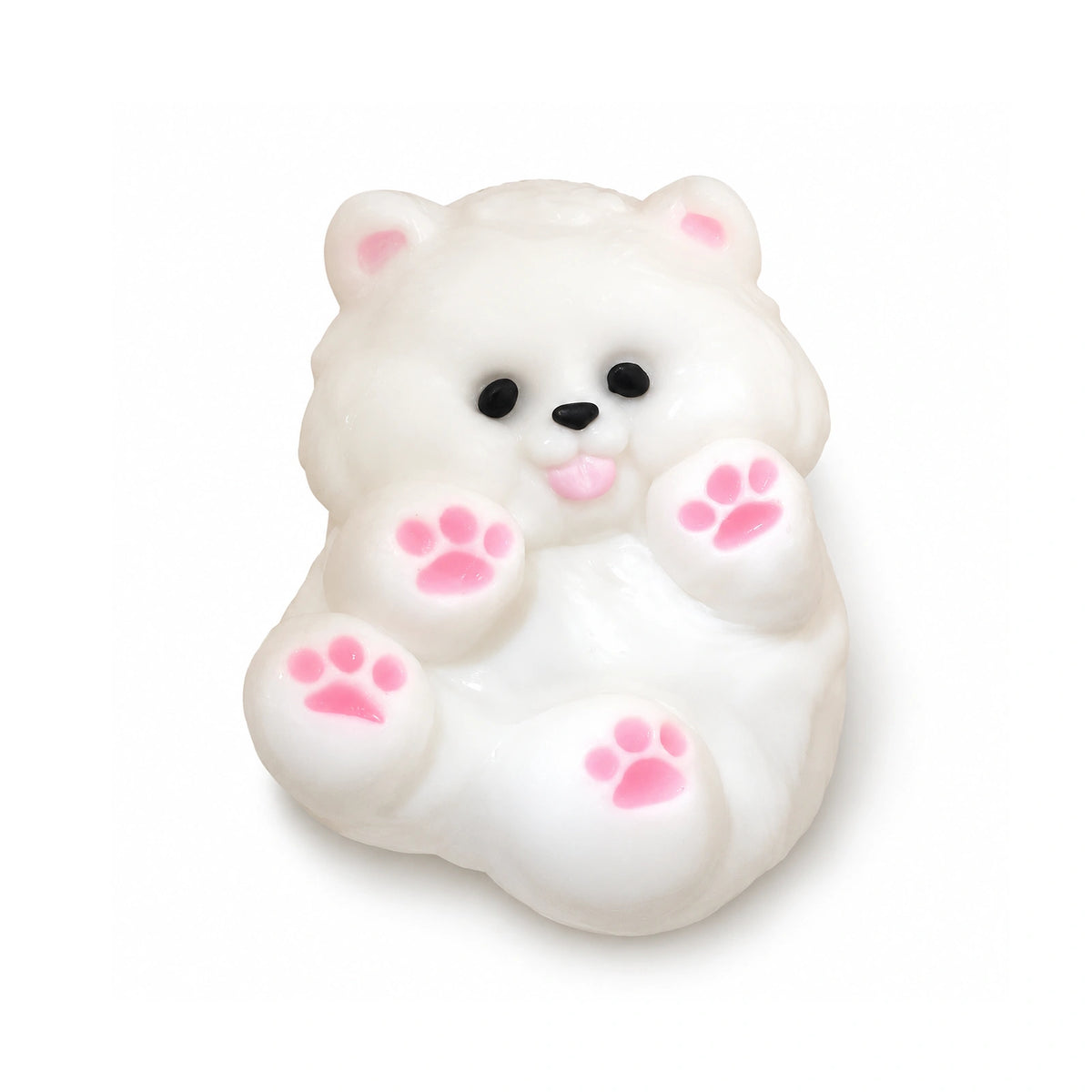 Tongue-Out Puppy Squishy – white background product photo