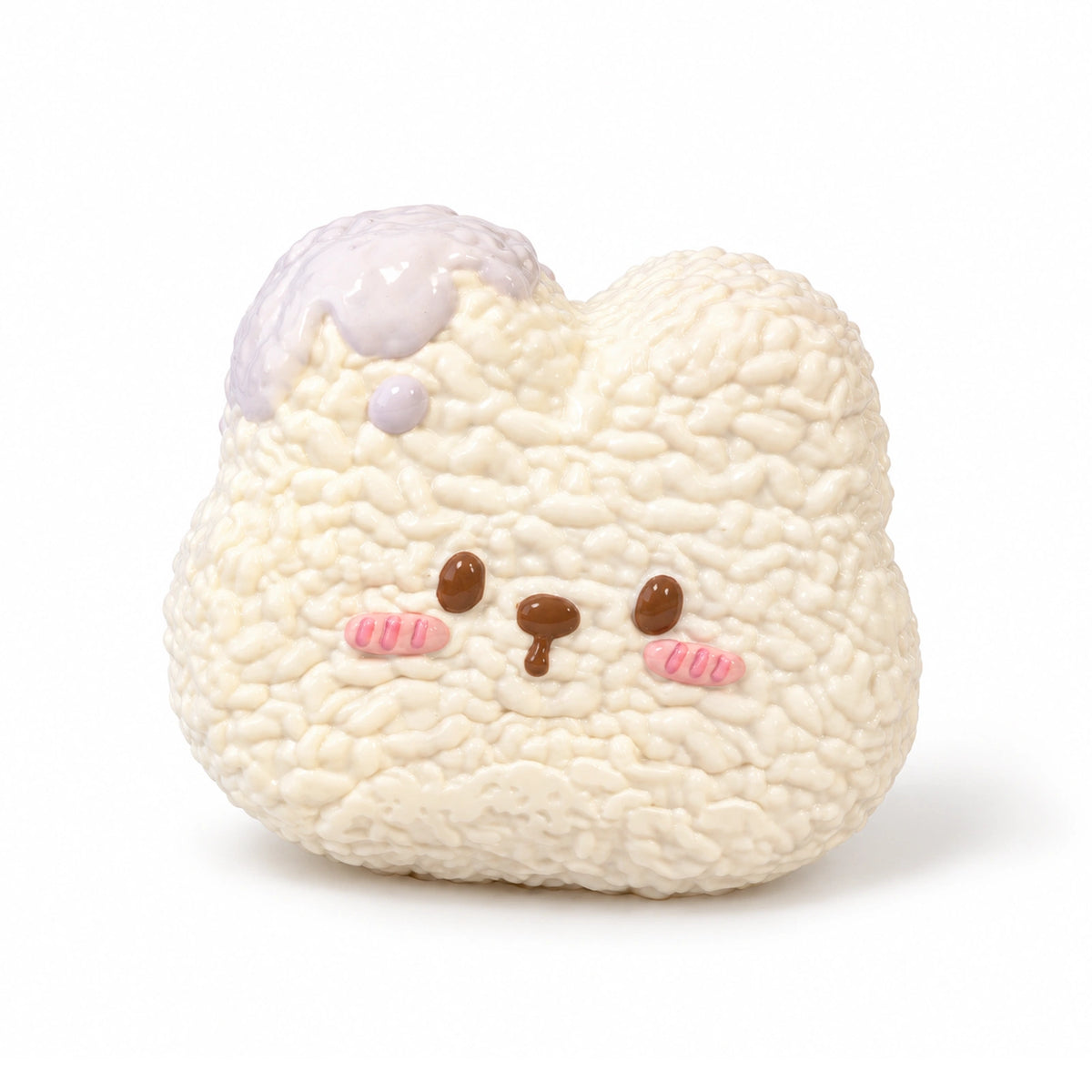 Bunny Rice Ball Squishy Toy – white background product photo