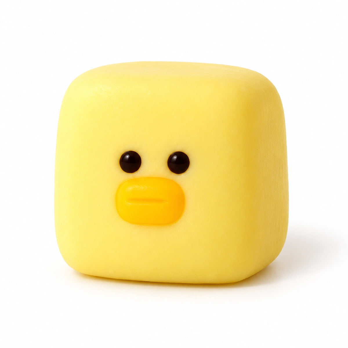Blue Accent Yellow Duck Squishy – white background product photo