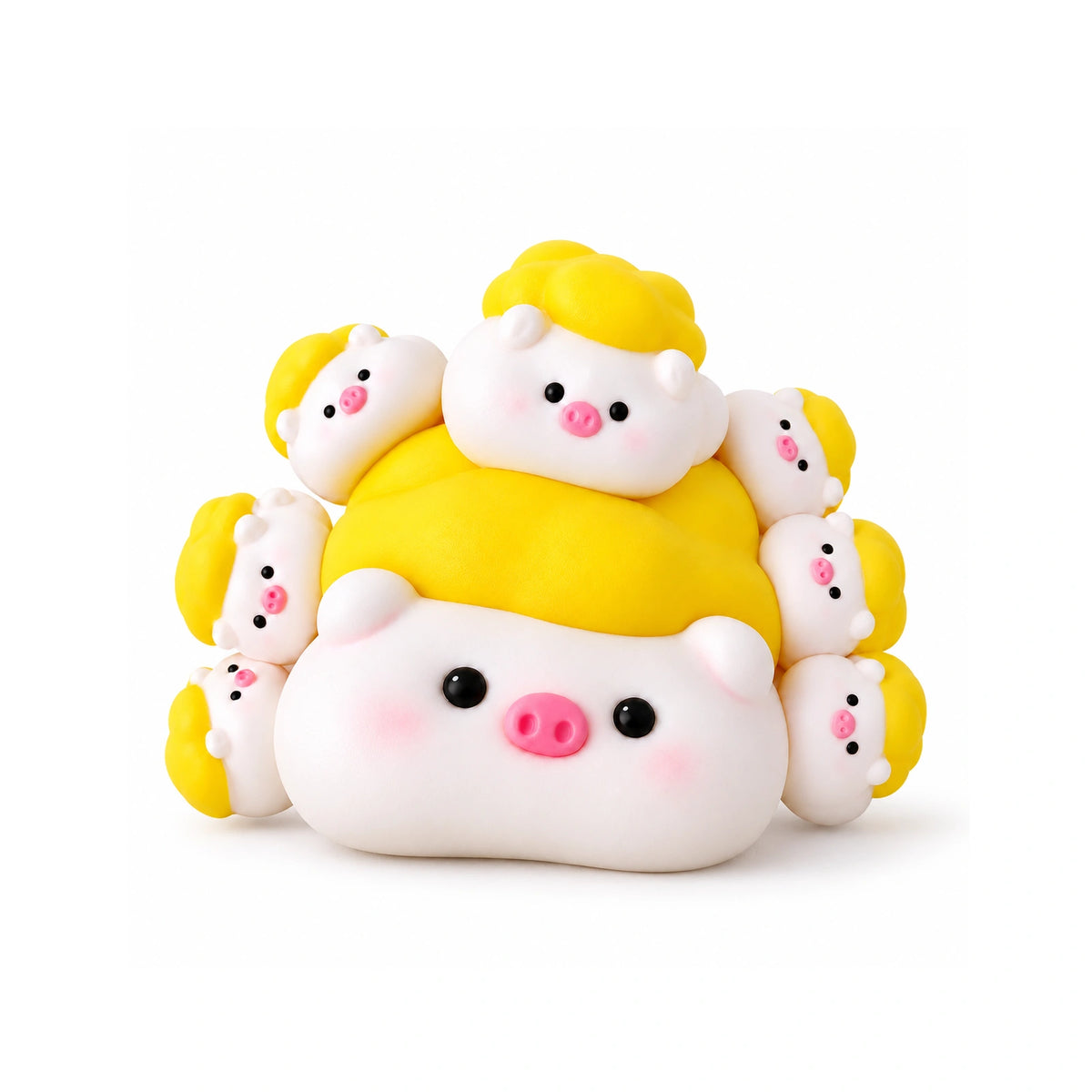 Beer Pig Family Squishy Toy – white background product photo