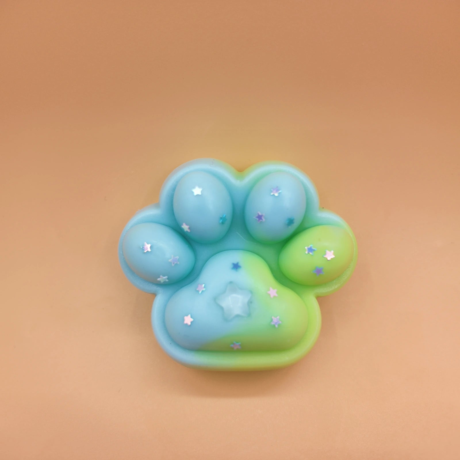 Blue & Green Cat Paw Squishy - squishy - Yumi Squishy