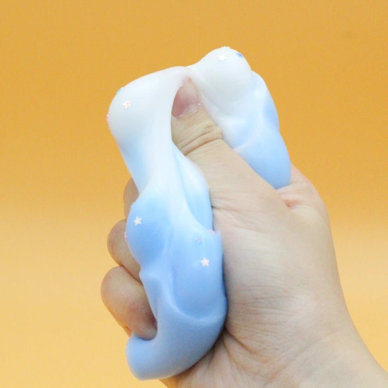 Blue & White Cat Paw Squishy - squishy - Yumi Squishy