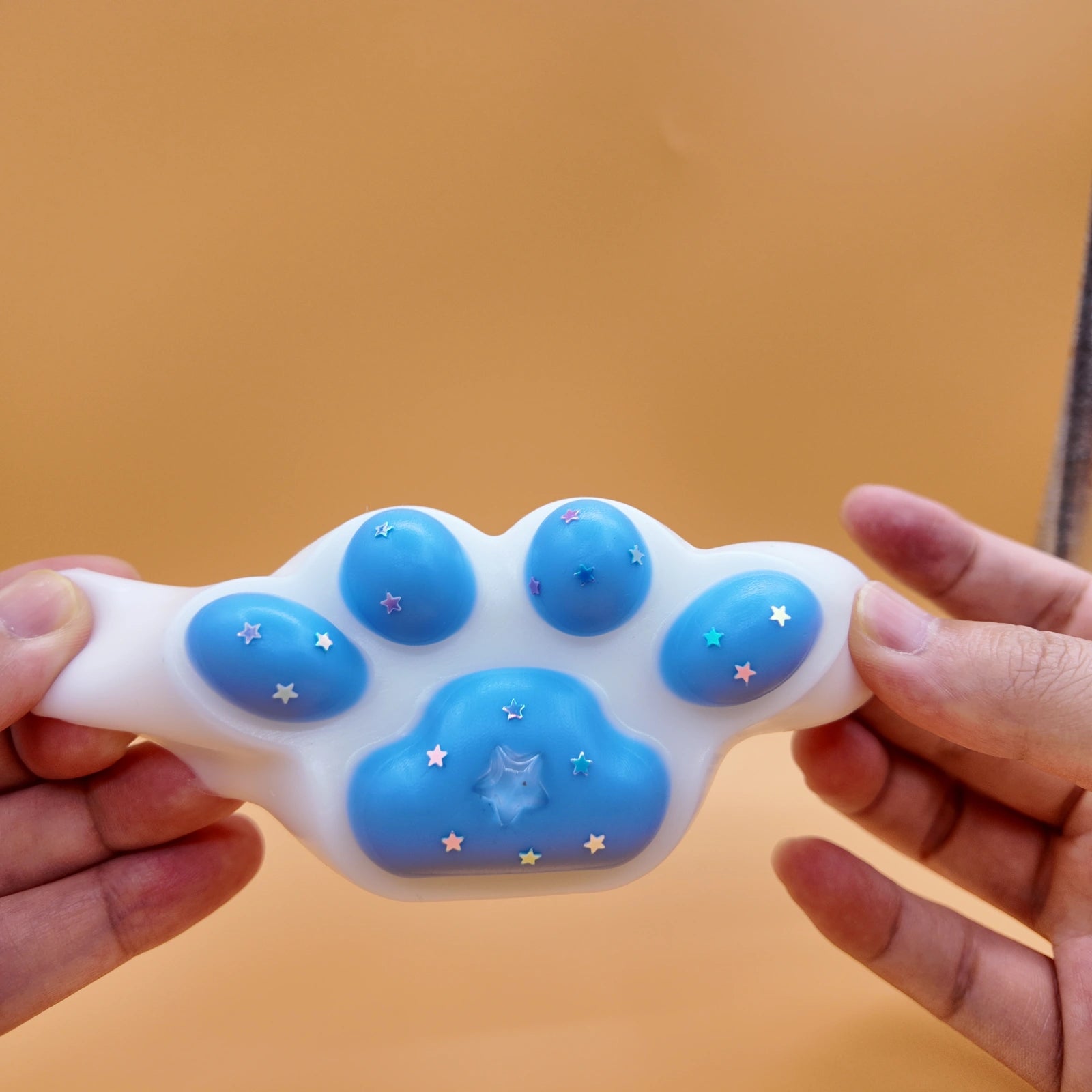 Blue & White Cat Paw Squishy - squishy - Yumi Squishy