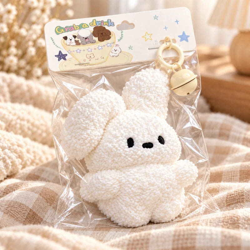Flocked Fold - Ear Bunny Squishy Toy