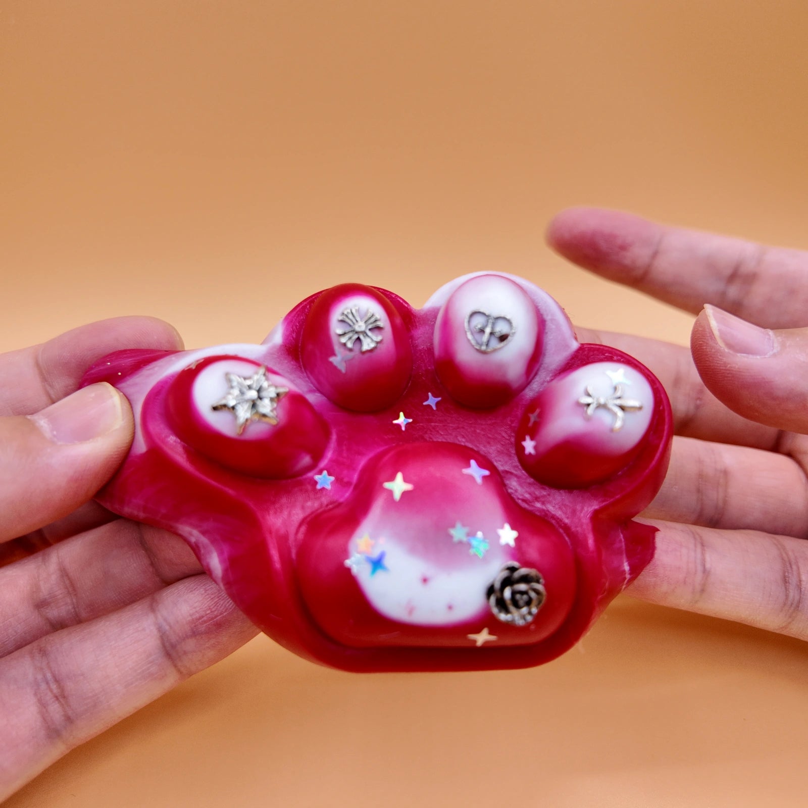 Cherry & Cream Cat Paw Squishy - squishy - Yumi Squishy