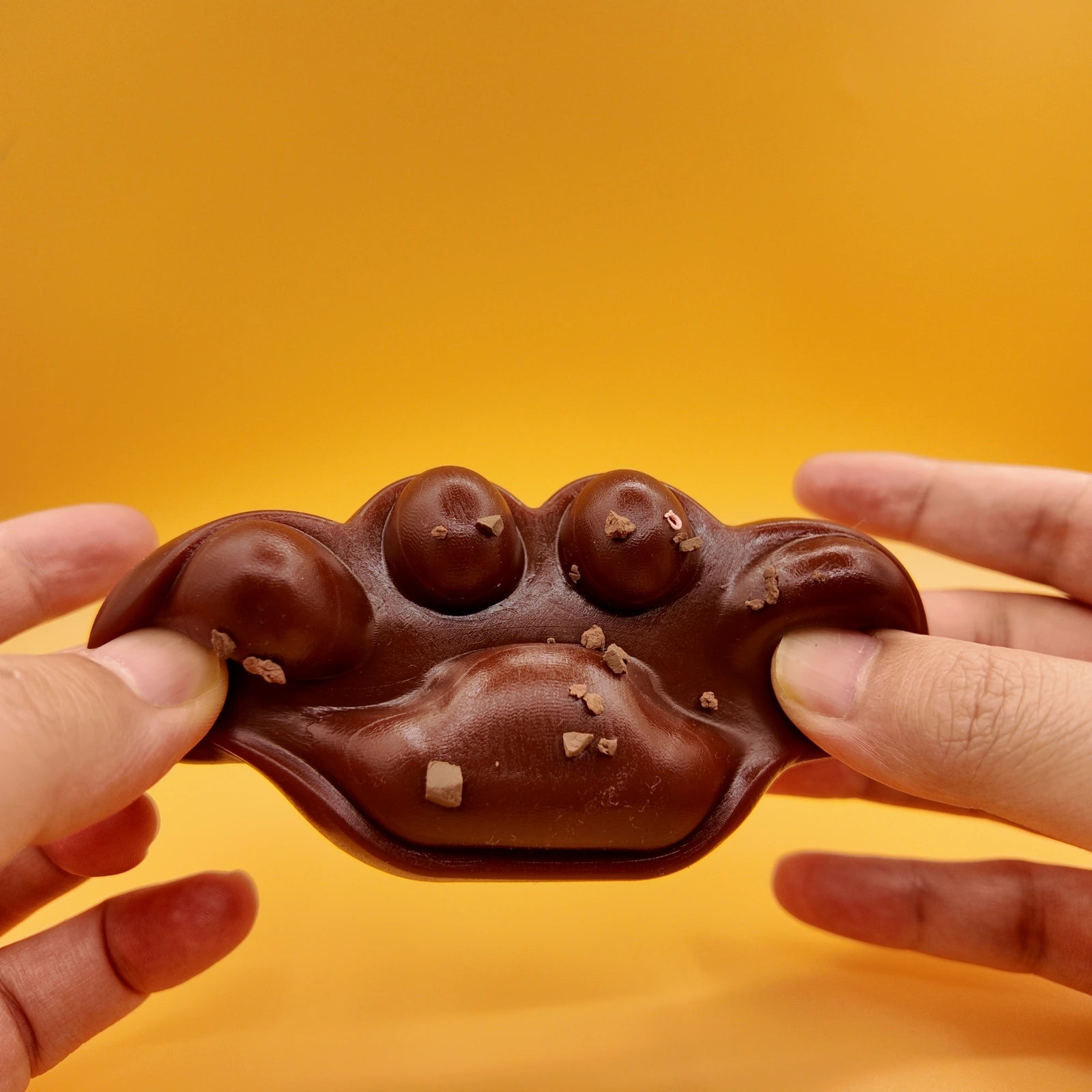 Chocolate Brown Cat Paw Squishy - squishy - Yumi Squishy