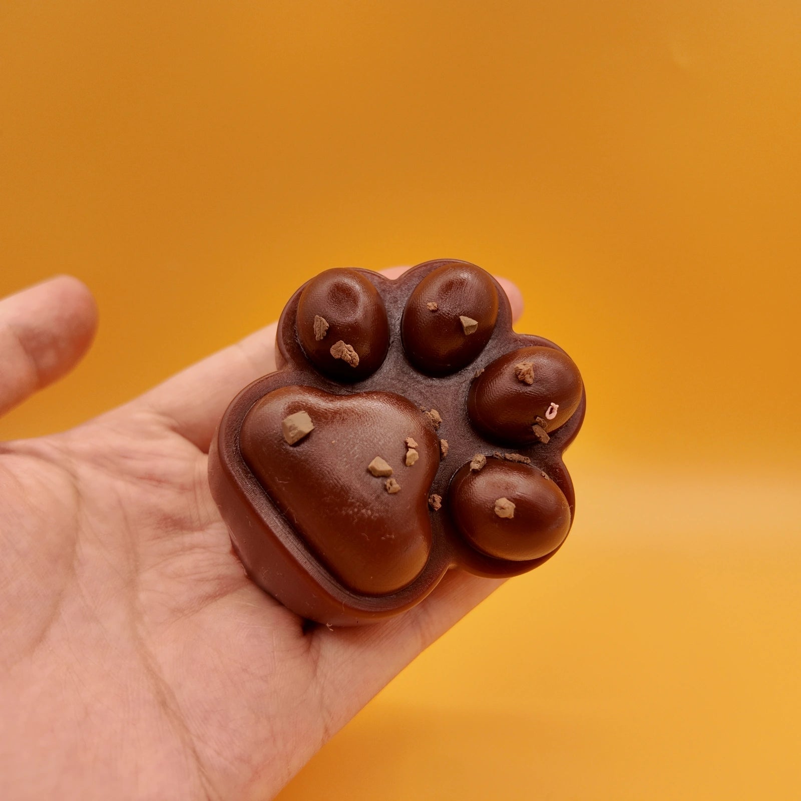 Chocolate Brown Cat Paw Squishy - squishy - Yumi Squishy