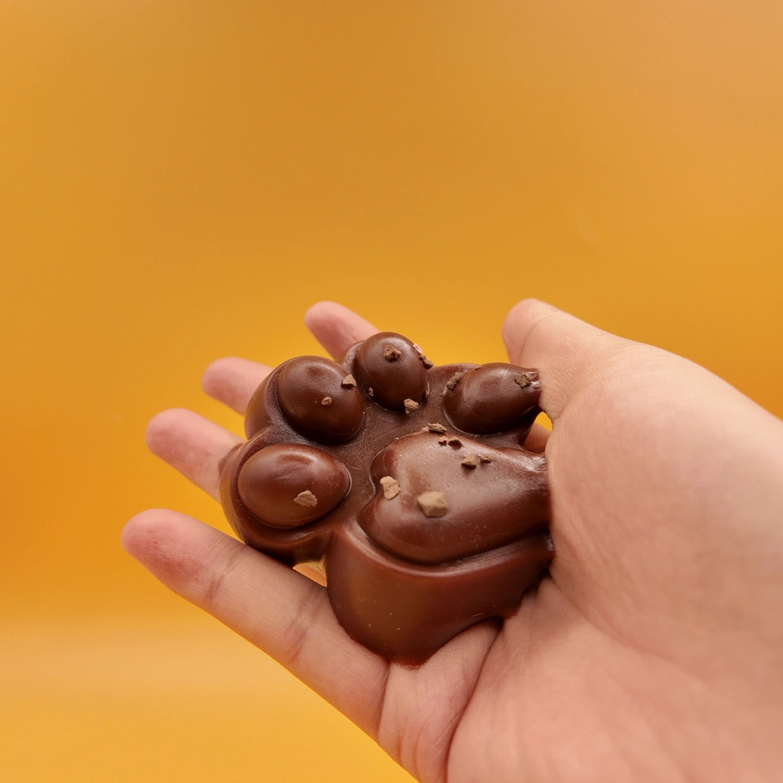 Chocolate Brown Cat Paw Squishy - squishy - Yumi Squishy