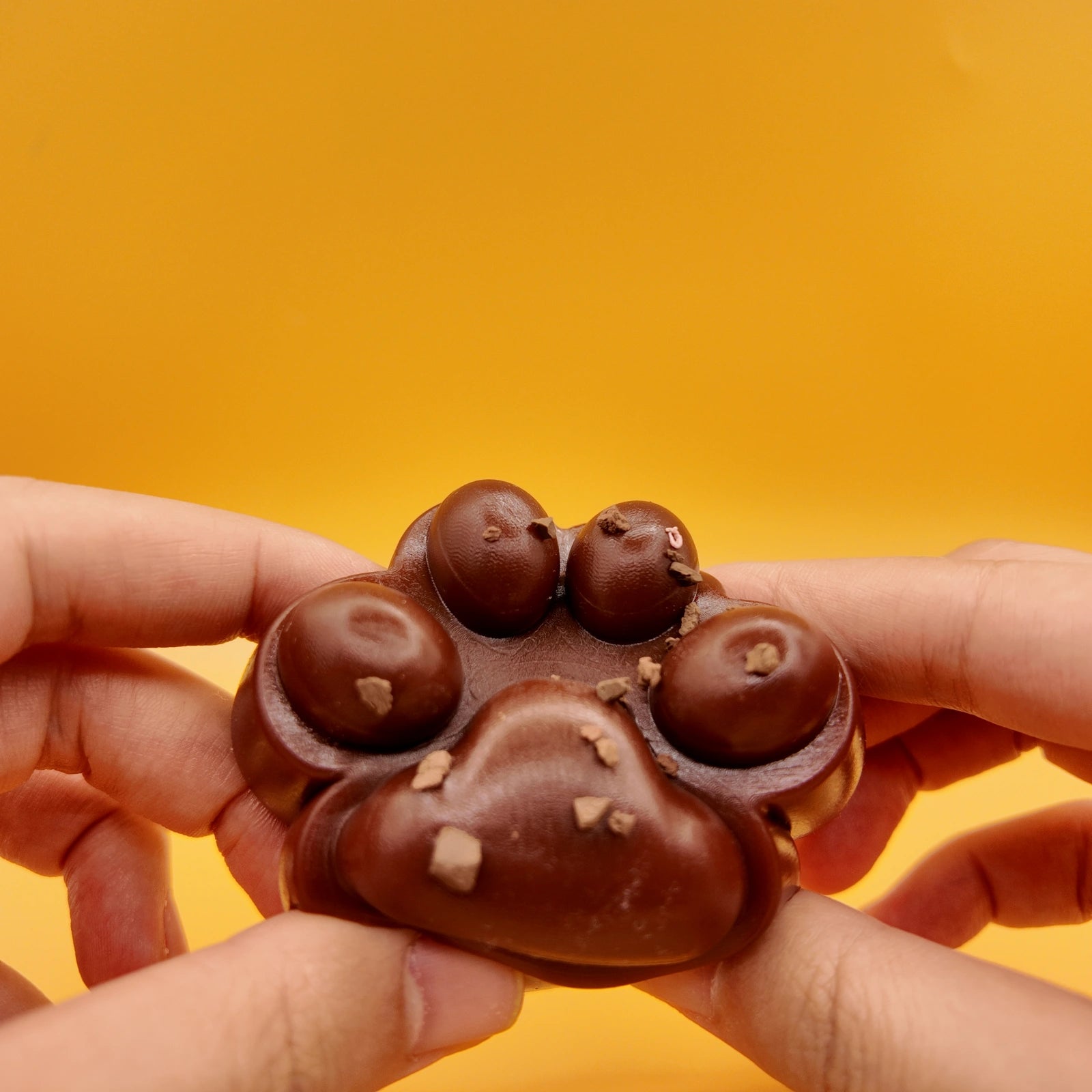 Chocolate Brown Cat Paw Squishy - squishy - Yumi Squishy