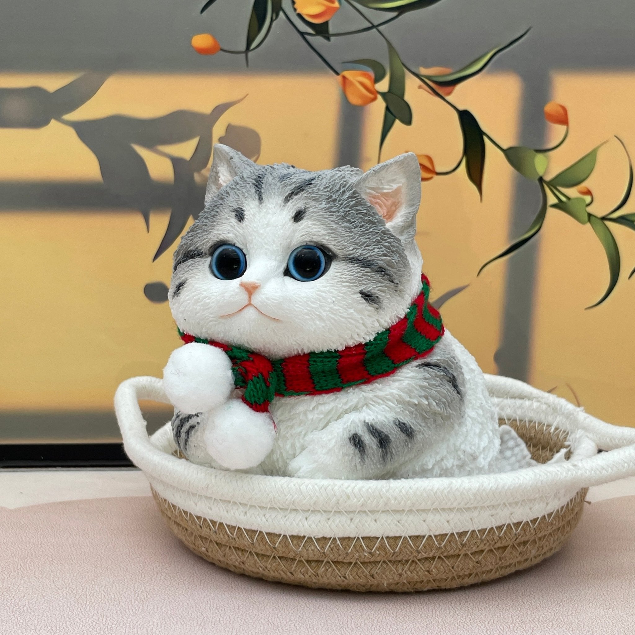 Christmas Tabby - Chubby Cat Squishy - squishy - Yumi Squishy