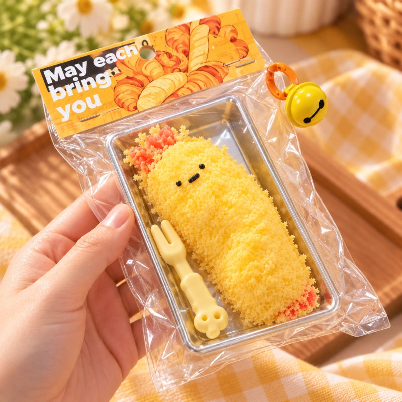 Fried Mini Shrimp Squishy Toy