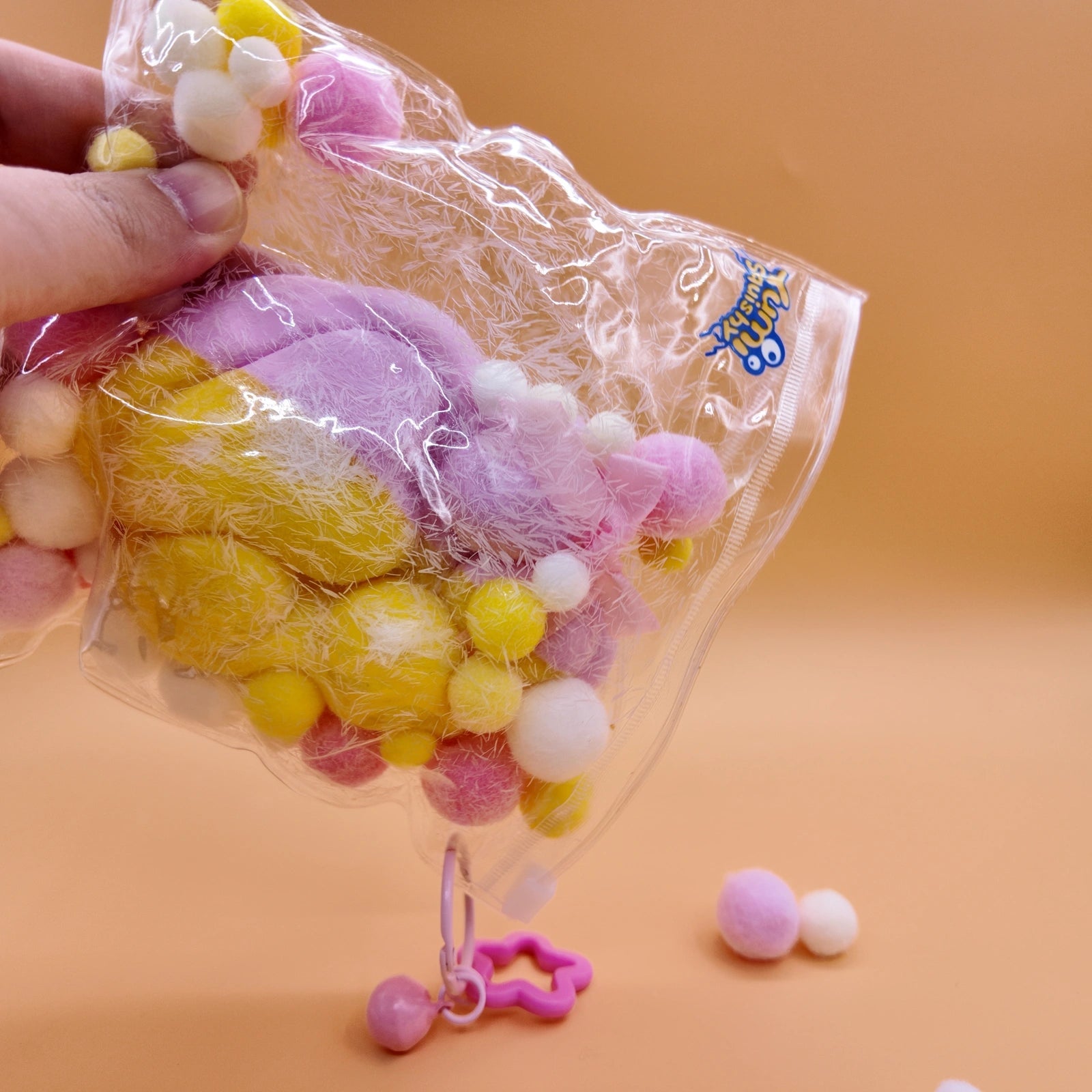 Extra Large Purple & Yellow Cat Paw Squishy (300g) - squishy - Yumi Squishy