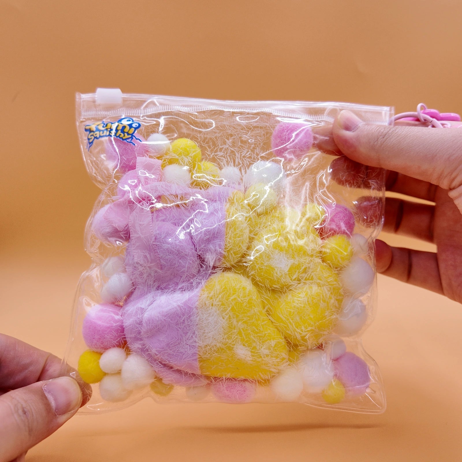 Extra Large Purple & Yellow Cat Paw Squishy (300g) - squishy - Yumi Squishy