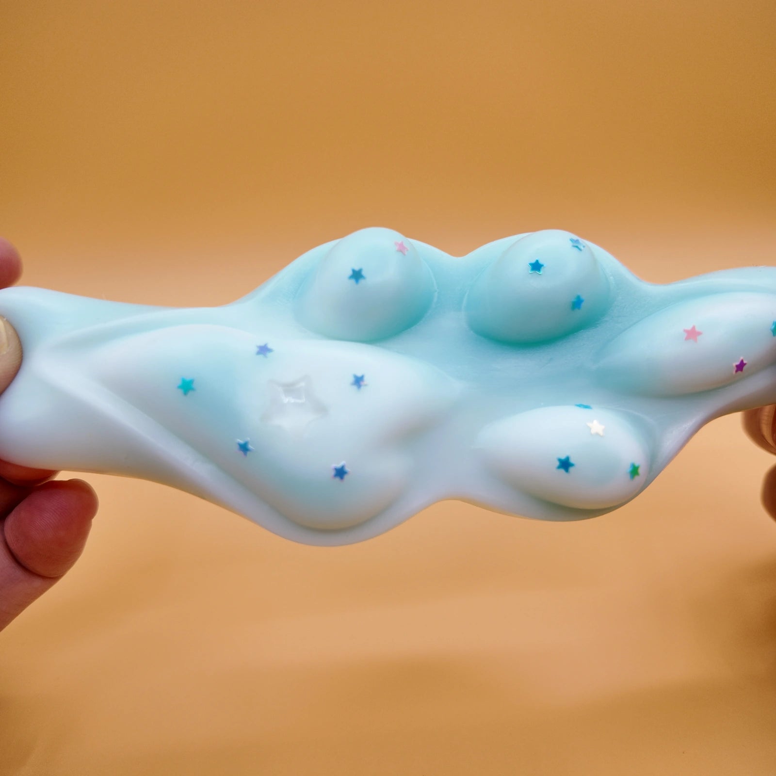 Light Blue Cat Paw Squishy - squishy - Yumi Squishy