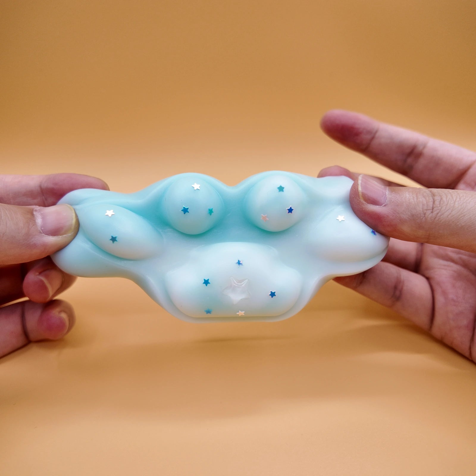 Light Blue Cat Paw Squishy - squishy - Yumi Squishy