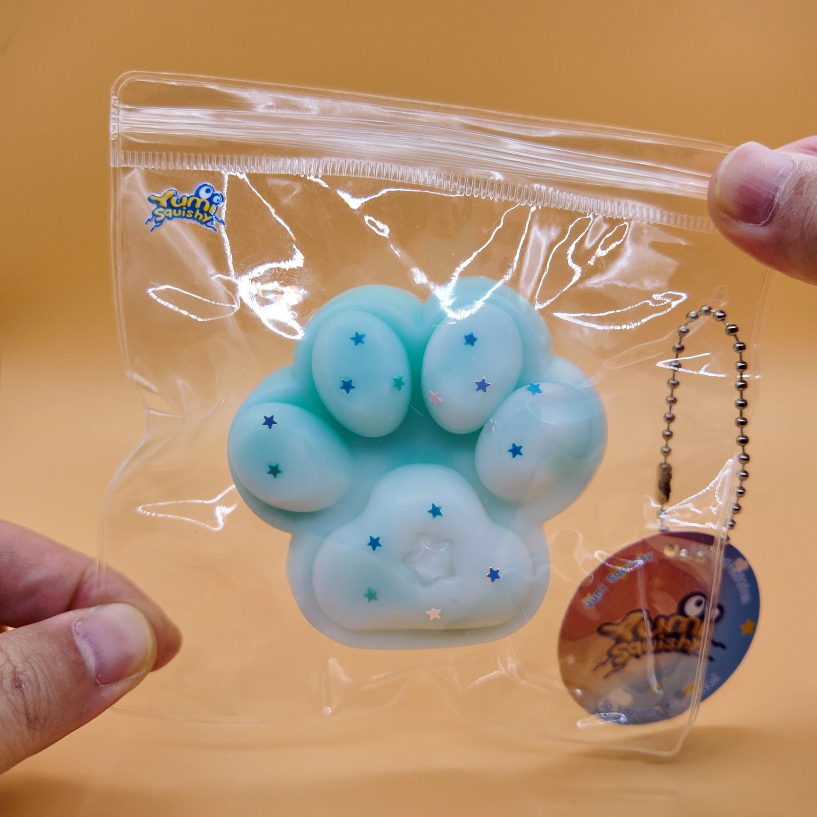 Light Blue Cat Paw Squishy - squishy - Yumi Squishy