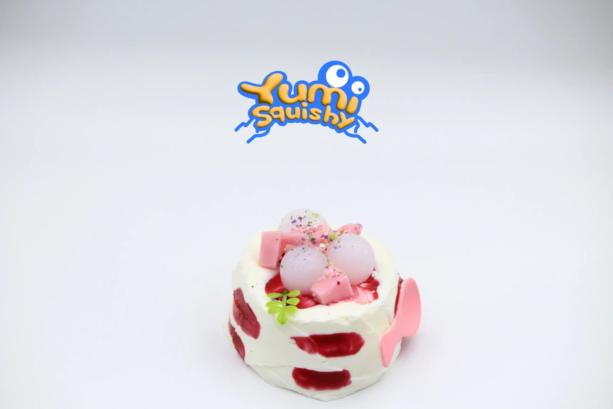 Lychee Peach Cream Cake - squishy - Yumi Squishy