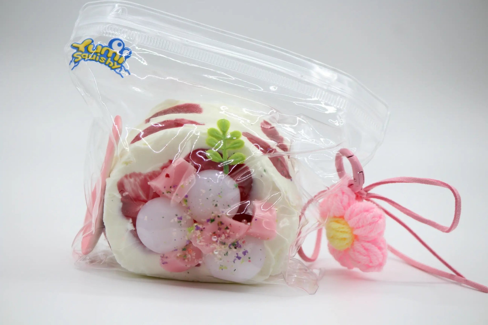 Lychee Peach Cream Cake - squishy - Yumi Squishy