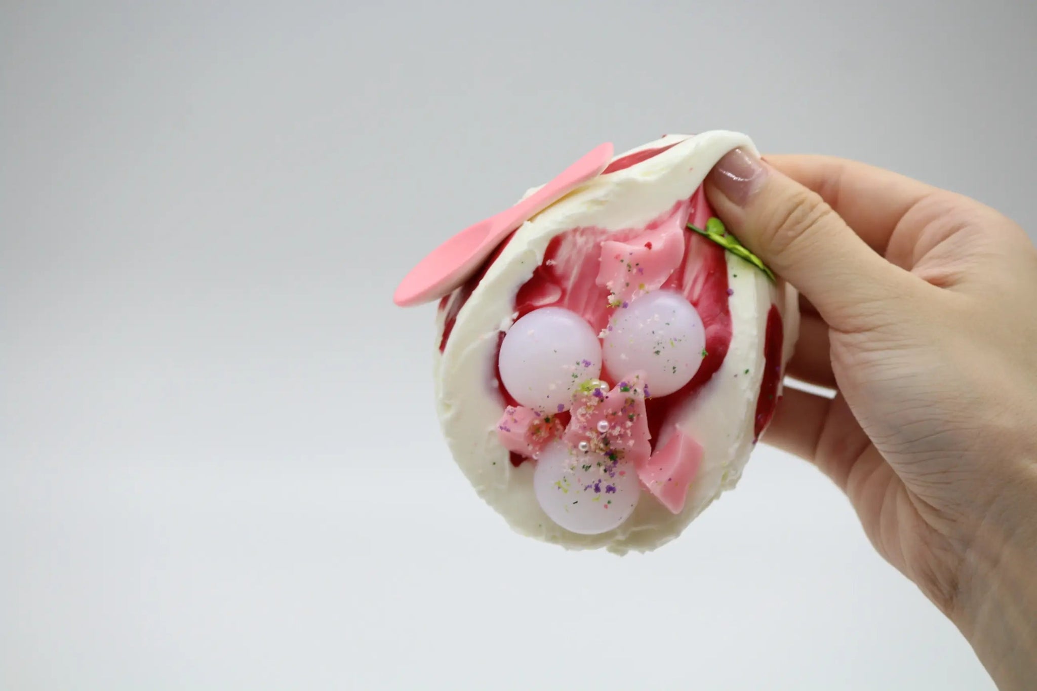 Lychee Peach Cream Cake - squishy - Yumi Squishy
