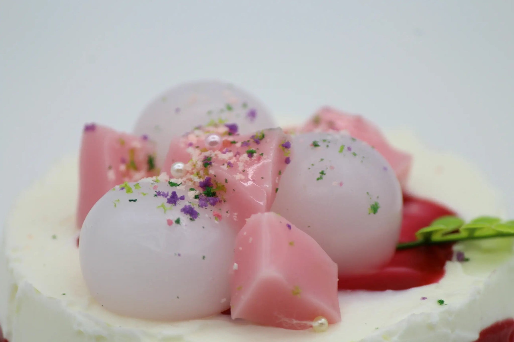 Lychee Peach Cream Cake - squishy - Yumi Squishy