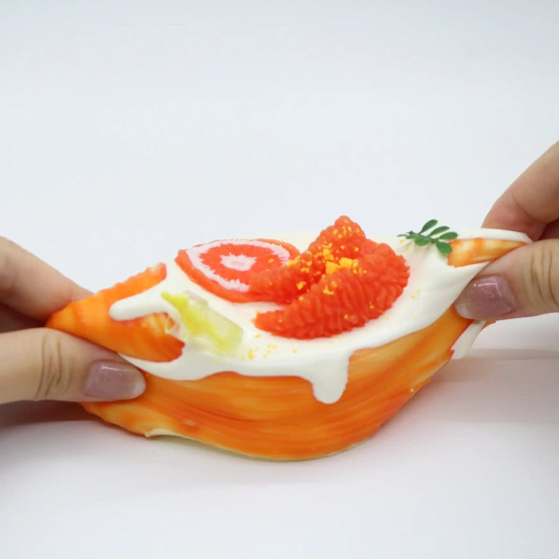 Orange Mille Crepe Cake - squishy - Yumi Squishy