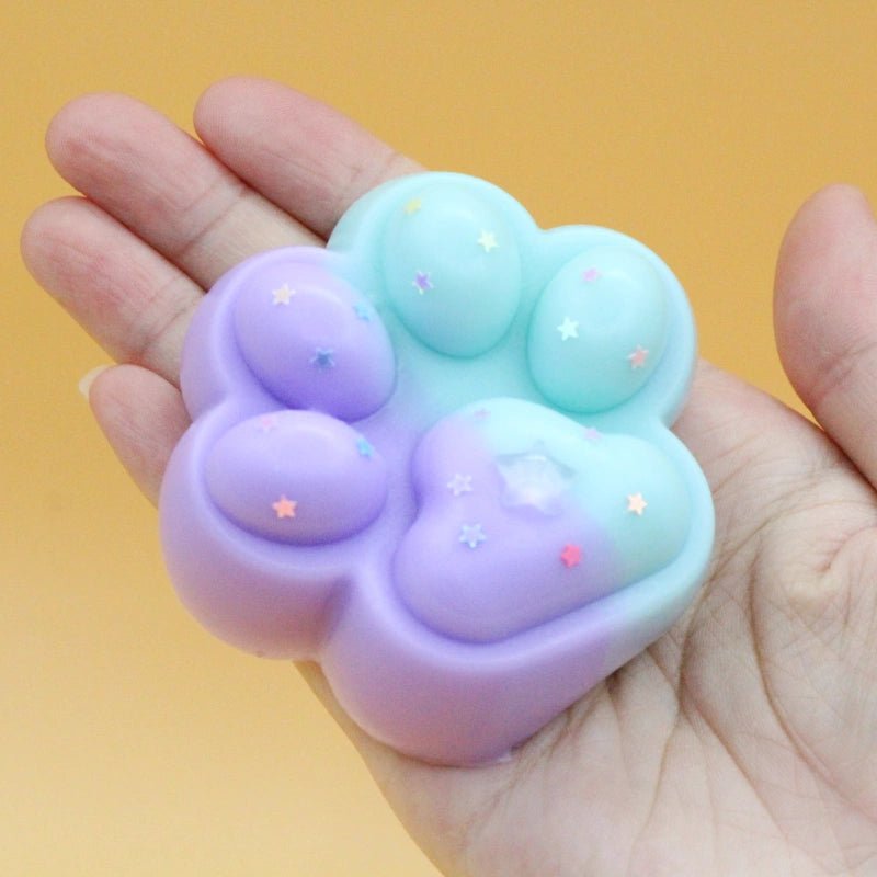 Purple & Blue Cat Paw Squishy - squishy - Yumi Squishy