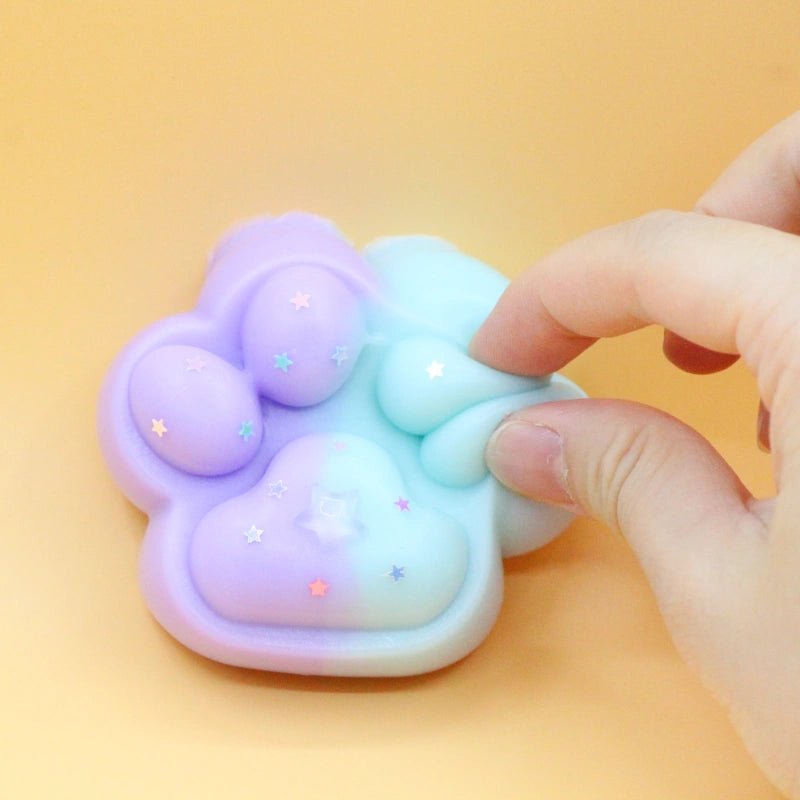 Purple & Blue Cat Paw Squishy - squishy - Yumi Squishy