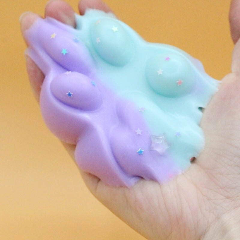Purple & Blue Cat Paw Squishy - squishy - Yumi Squishy