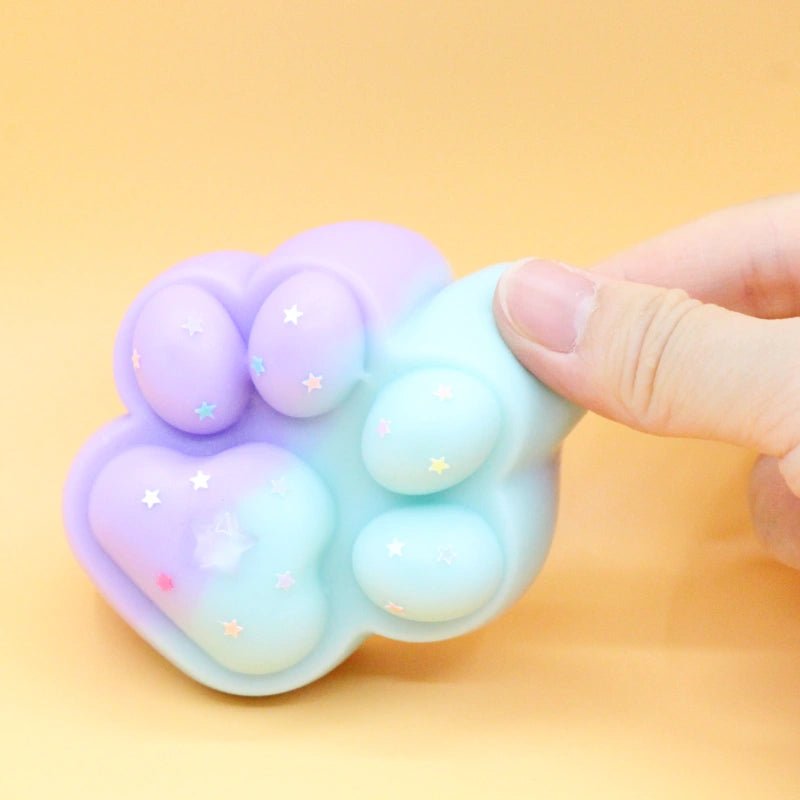 Purple & Blue Cat Paw Squishy - squishy - Yumi Squishy