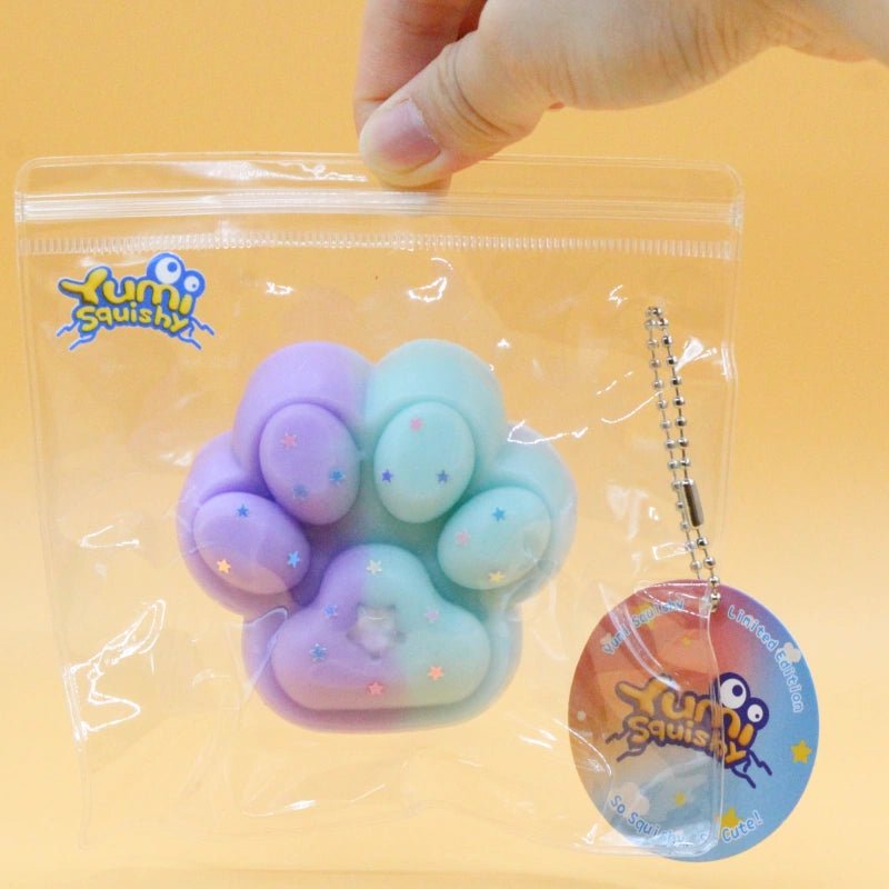 Purple & Blue Cat Paw Squishy - squishy - Yumi Squishy