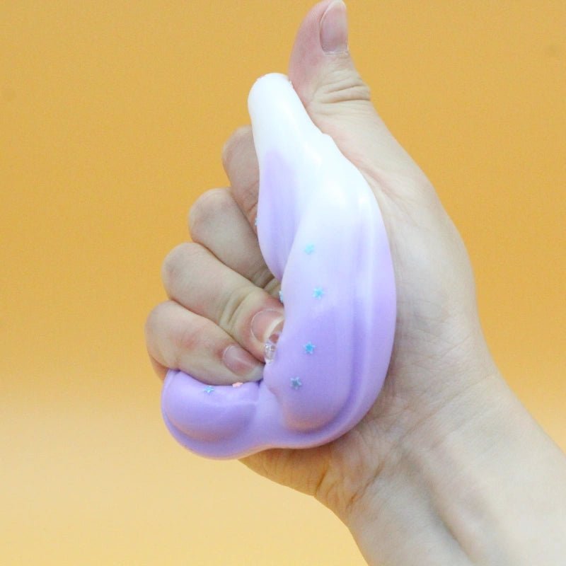 Purple & White Cat Paw Squishy - squishy - Yumi Squishy