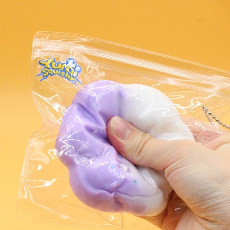 Purple & White Cat Paw Squishy - squishy - Yumi Squishy