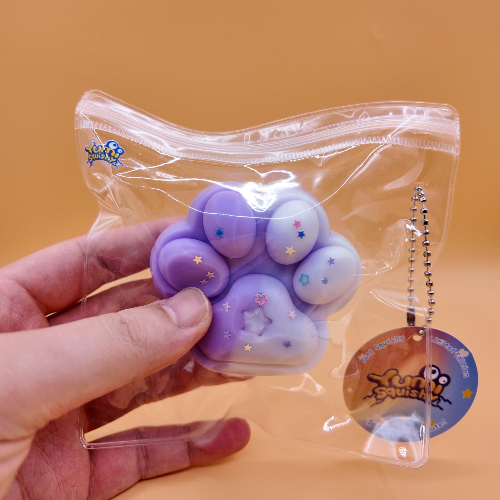 Purple & White Gradient Cat Paw Squishy - squishy - Yumi Squishy
