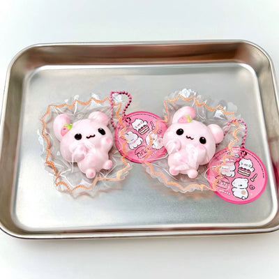 Vintage Strawberry Bunny Squishy Toy