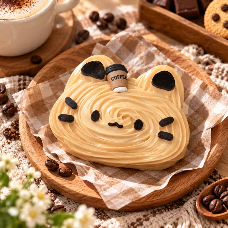 Coffee Cat Cookie Squishy