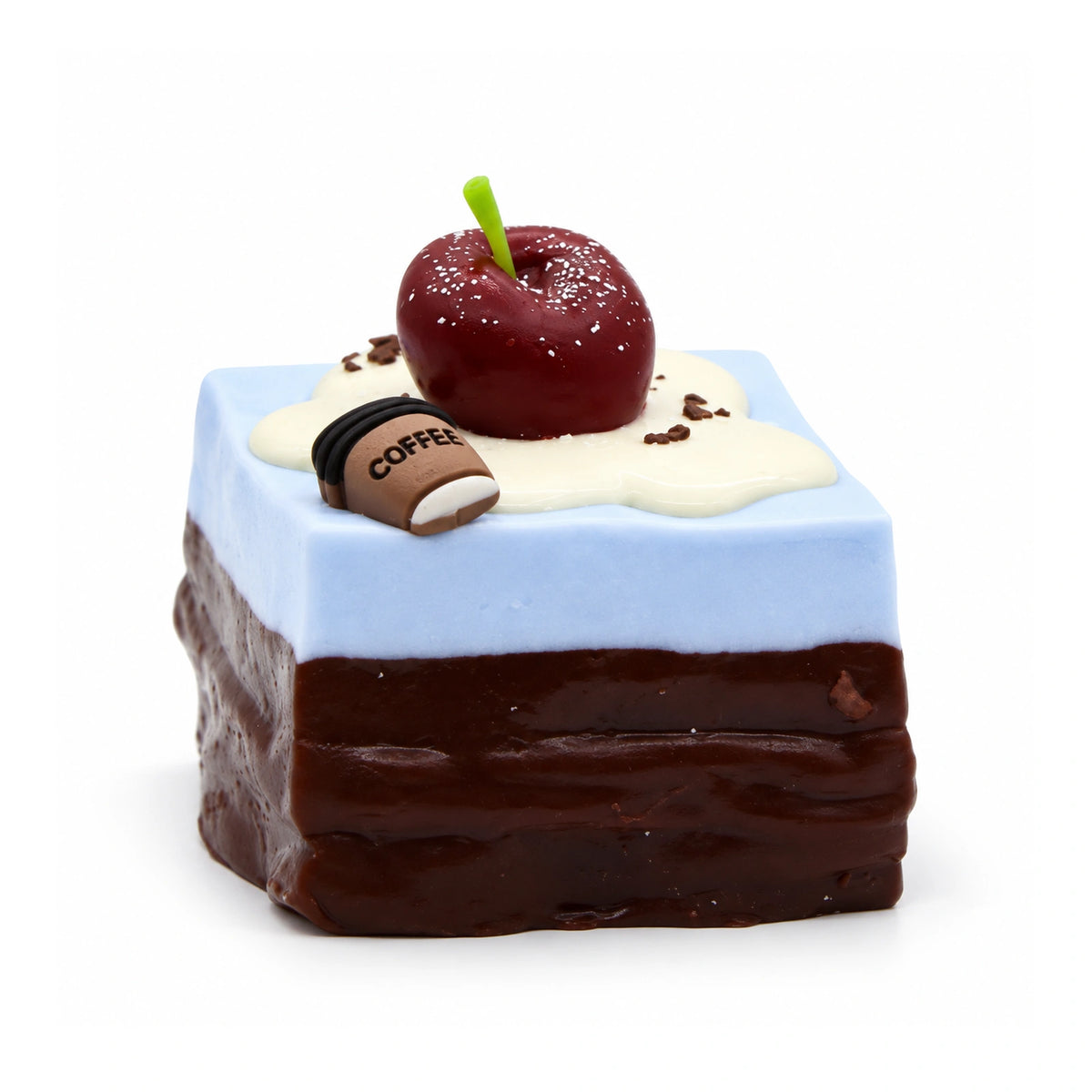 Cherry Sea Salt Brownie Squishy Toy – white background product photo