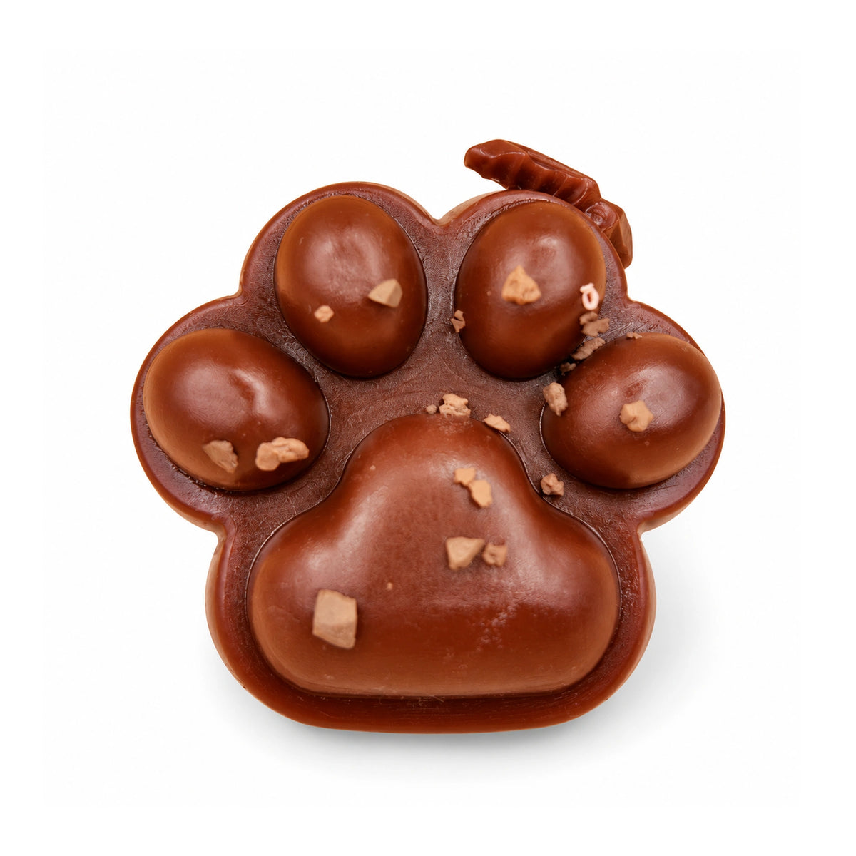 Chocolate Brown Cat Paw Squishy – white background product photo