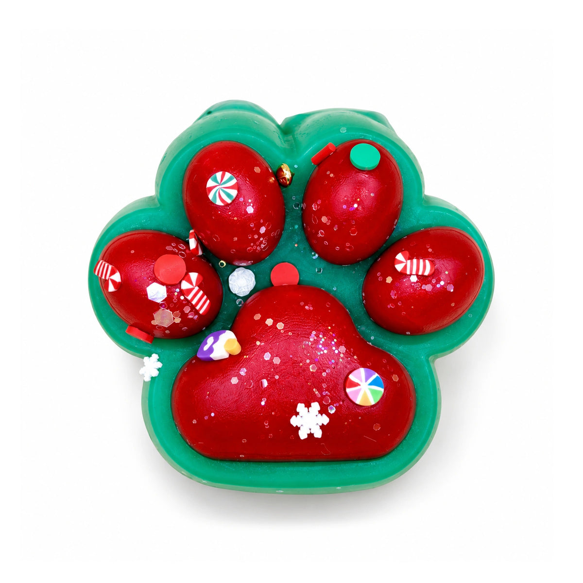 Christmas Cat Paw Squishy – white background product photo