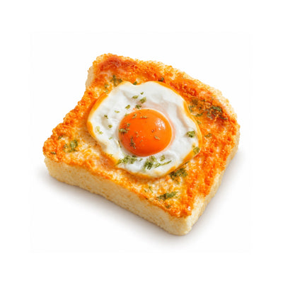 Egg Toast Squishy Toy – white background product photo