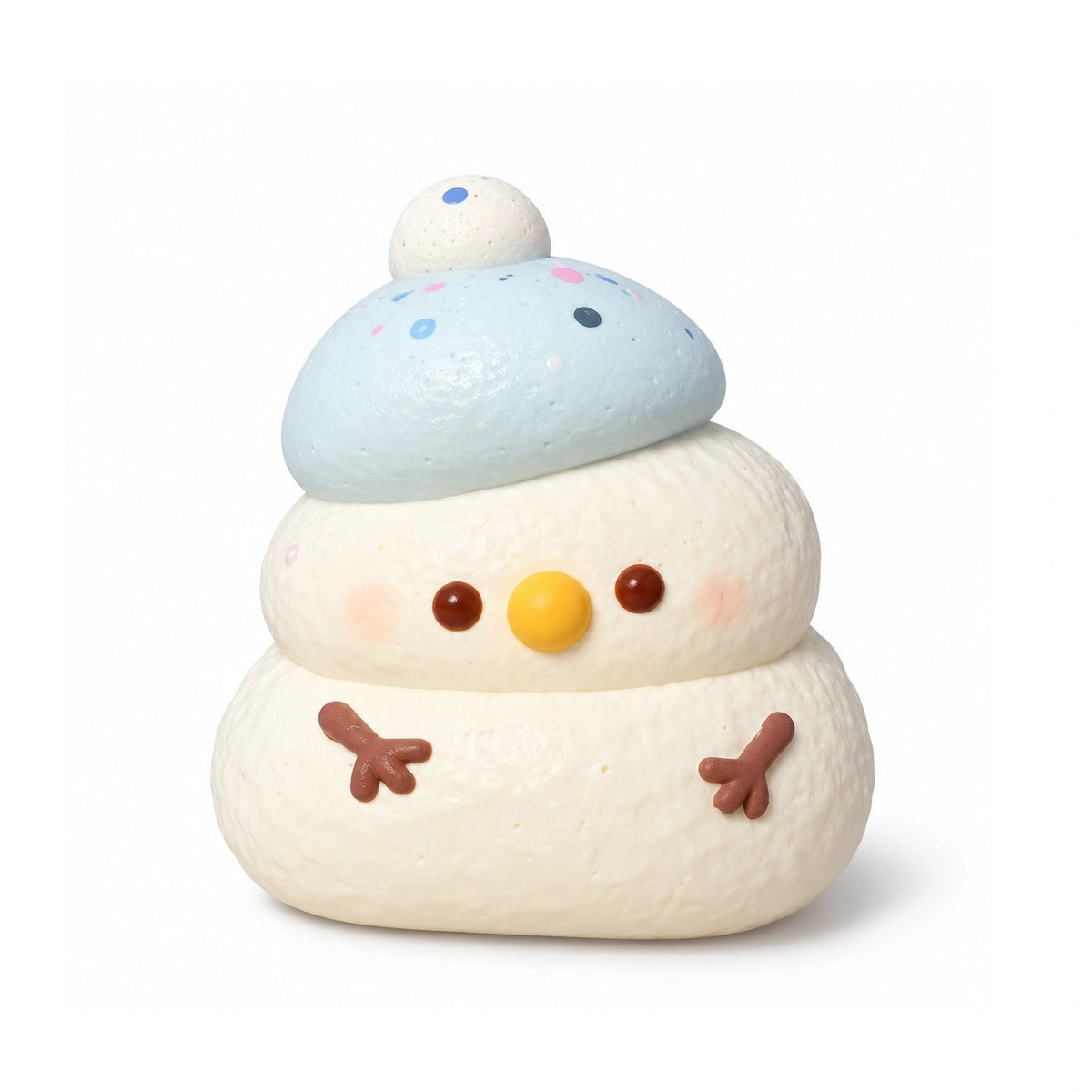 Snowman Squishy Toy – white background product photo