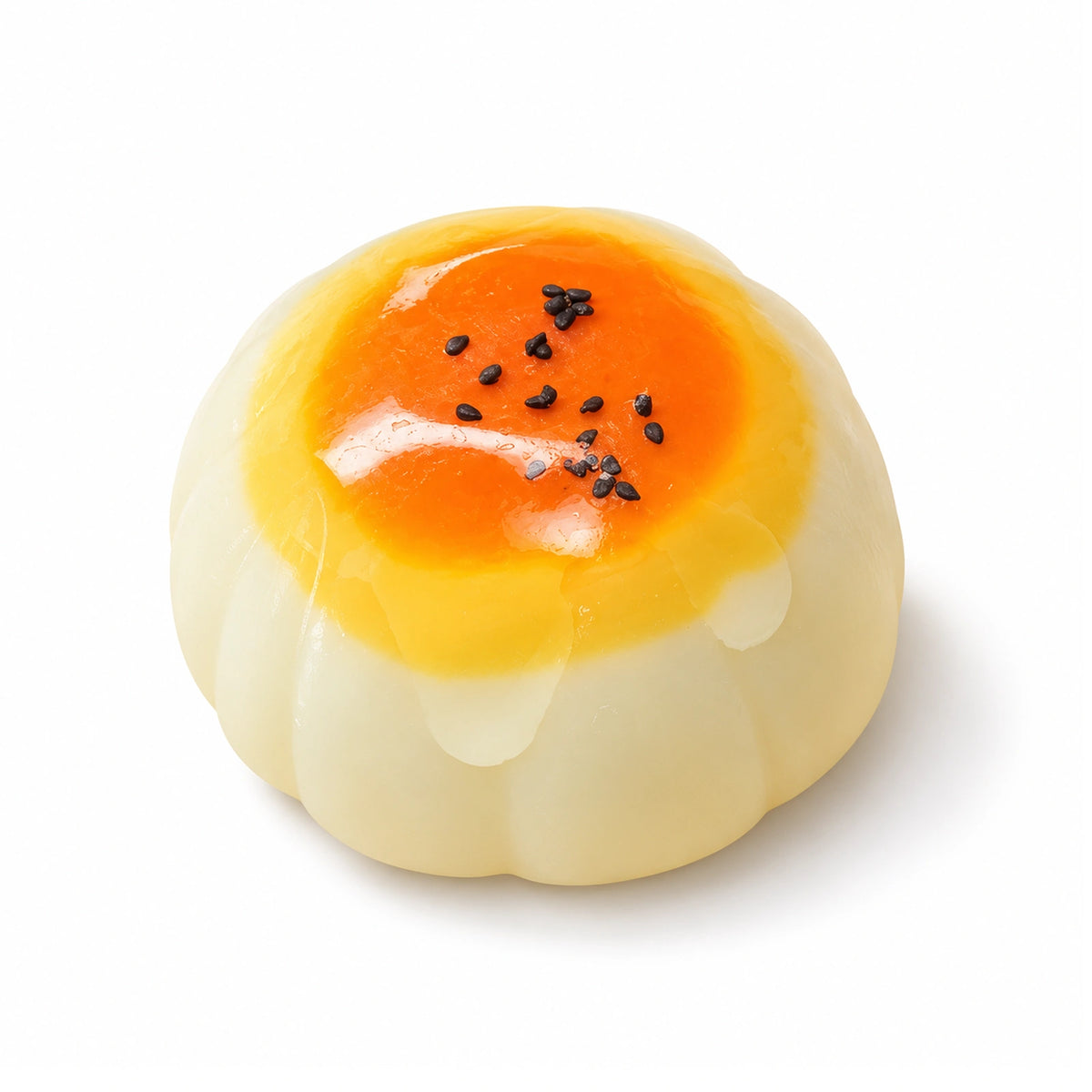 Egg Yolk Pastry Squishy Toy – white background product photo