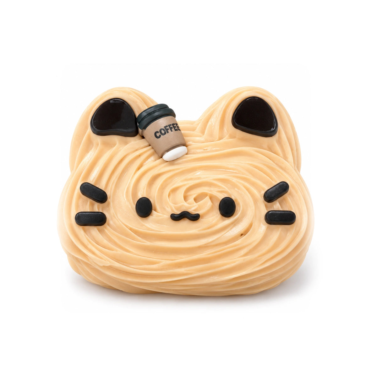 Coffee Cat Cookie Squishy – white background product photo