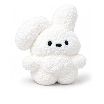 Flocked Fold - Ear Bunny Squishy Toy – white background product photo
