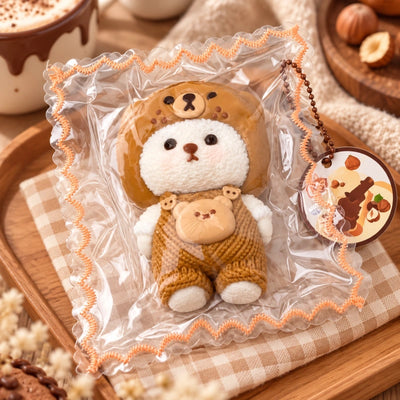 Caramel Bear Outfit Squishy Toy